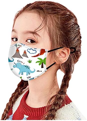 5 יחידות ילדים לשימוש חוזר פנים בנדנות לנשימה חלקה מתכוונן מסכות פנים חמוד הדפסת בד ילדים