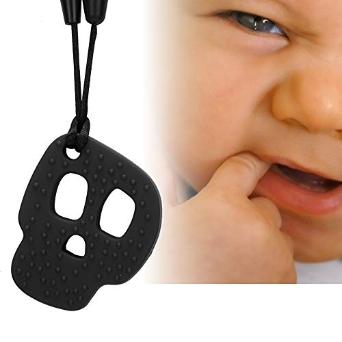 צעצועים בקיעת שיניים, 1 סיליקון לתינוק תליון צעצוע תליון בטוח לתינוק מרגיע לעיסת שיניים צעצוע 0-6 חודשים שיניים