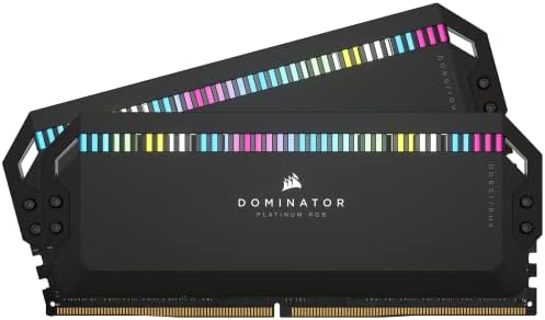 Corsair Dominator Platinum RGB DDR5 RAM 32GB 6000MHz CL36 Intel XMP ICUE זיכרון מחשב תואם - שחור