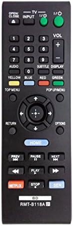RMTB118A RMT-B118A Replaced Remote fit for Sony DVD/Blu-ray Player BDP-BX18 BDP-BX38 BDP-BX39 BDP-BX58 BDP-BX59 BDP-BX110 BDP-BX310 BDP-BX510