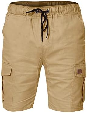 מכנסיים קצרים בספורט של ymosrh עם כיסים קיץ גברים מזדמנים חיצוניים טלאים סופר ספורט מכנסיים קצרים מכנסיים