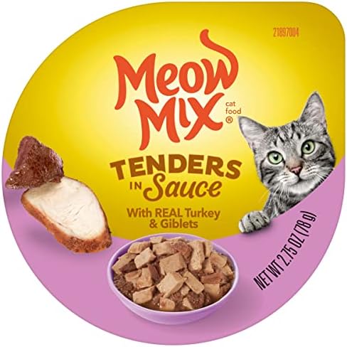 Meow Mix Made Hapbifetes Food Food Cat, טורקיה וג'יבלט, 2.75 אונקיה