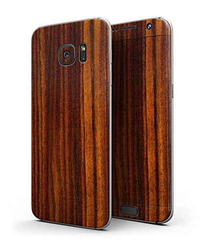 עיצוב Skinz Design Skinz אדום בהיר אבוני עץ עץ עץ גוף מלא עוטף עור ערכת עור לגלקסי S8 Plus