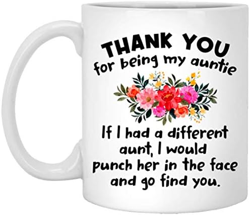 תודה לך על היותך הדודה שלי קפה ספל מתנות הטובות ביותר עבור הדודה כוס עבור הדודה אמא אמא החורגת אמהות יום 11 עוז