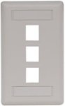 IFP13OW-HUBBELL 3-PORT-PORT-TOYAGE FOYER-PLATE PLACE, Office White, חבילה של 5