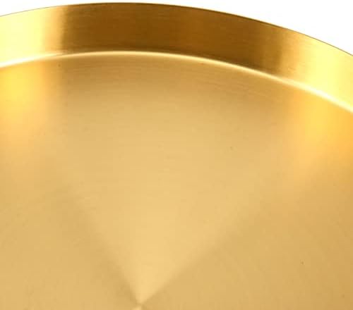 מגש אחסון זהב עגול בגודל 12 אינץ