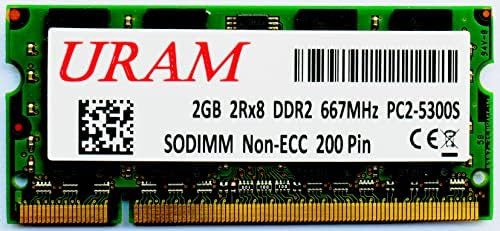 URAM 2GB DDR2 SDRAM 667MHz PC2-5300S SODIMMROM MICRON IC מודול RAM