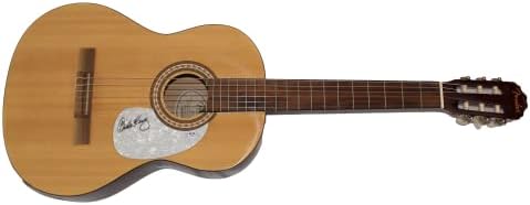 קרול קינג חתמה על חתימה בגודל מלא פנדר גיטרה אקוסטית עם פסא/די. אן. איי פסא קואה - זמרת אגדית כותבת שירים, כותבת שטיחים, מוסיקה, חרוזים
