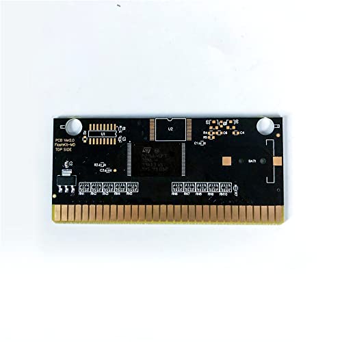 ADITI BATTLE אחרון - ארהב תווית ארהב FlashKit MD Electroless Card Gold PCB עבור Sega Genesis