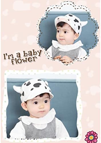 Kesyoo פרה מקסימה Sunhat כותנה כובע דלי בייבי כובע חמוד כובע שמש כובע בלוק לשמש לילדה תינוקת