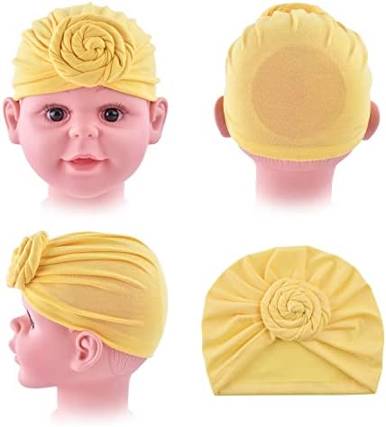 6 חתיכות כובעי טורבן תינוק