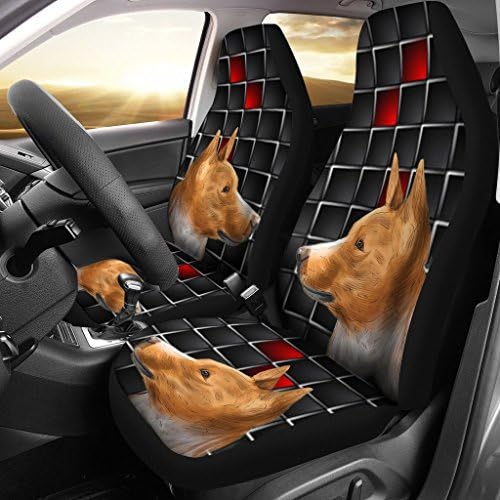 כיסויי מושב לרכב בהדפס כלב בסנג ' י