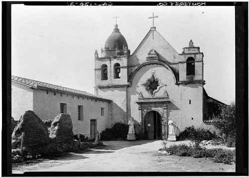 צילום HistoricalFindings: Mission San Carlos Borromeo, Carmel-by-Sea, מחוז מונטריי, קליפורניה, קליפורניה, 18