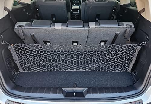 מעטפה + סגנון רצפה אלסטי מטען רשת מטען לרשת Subaru Ascent 2019-2023 - מארגני תא מטען פרימיום ואחסון - רשת מזוודות לרכב שטח - מארגן הרכב