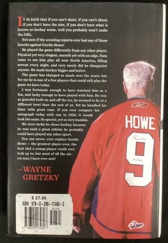GORDIE Howe חתום ספר מר הוקי HCB הוקי אדום כנפיים לווייתנים אוטומטיים HOF JSA 2 - חתימה של NHL חתימה שונות של פריטים שונים