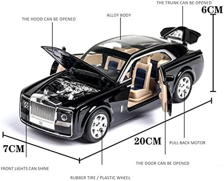 דגם מכוניות בקנה מידה עבור רולס-רויס סווטיל סגסוגת סגסוגת דגם רכב מיניאטורי רכב מתכת מתנה מכונית סופר 1:24 פרופורציה