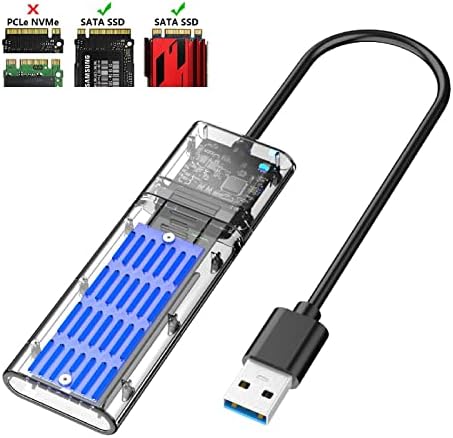 ND כחול M.2 NGFF SSD SATA ל- USB 3.0 מתאם מארז מארז מארז חיצוני מארז