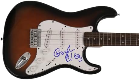 יוג 'ין הוץ חתם על חתימה בגודל מלא פנדר סטראטוקסטר גיטרה חשמלית עם ג' יימס ספנס ג ' יי. אס. איי אימות-גוגול בורדלו-ויו-לה פולש, מחפשי