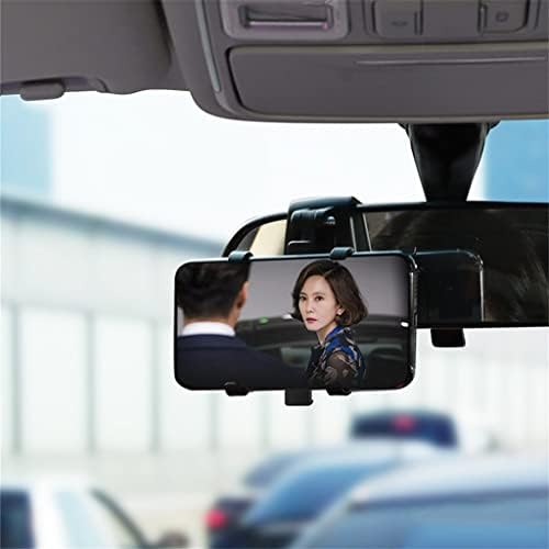 מחזיק טלפון מכונית של לוח המחוונים של Xiezi טלפון נייד 360 מעלות עמדות אחורי מראה מגן שמש בסוגר רכב