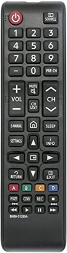 BN59-01289A Universal Remote Compatible with Samsung LED Smart TV Series 6 MU6290/D MU6490/D MU6070 Series Sub Samsung TM1240A BN59-01199F