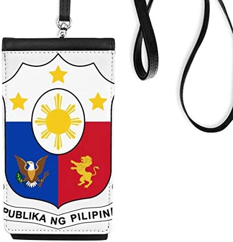 פיליפינים אסיה סמל לאומי ארנק ארנק תלייה כיס נייד כיס שחור
