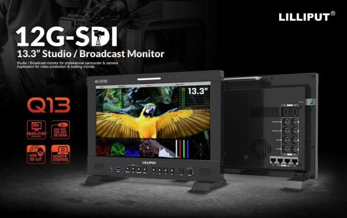 Lilliput Q13 10.1 '' HDMI 2.0 2X12G-SDI PIP PBP Multiview 1500nit