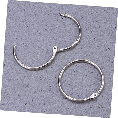 OperitACX 1 סט 20 יח 'טבעת טבעת טבעת טבעת טבעות מתכת למלאכה טבעת נירוסטה טבעת 1 אינץ