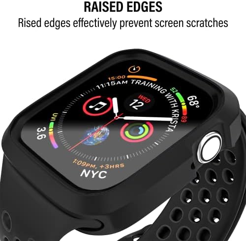 D&K בלעדיות התואמות למארז Apple Watch 42 ממ, מארז פגוש מגן ספורט ספורט למגן ספורט לנשים לנשים גברים ילדים GPS GPS IWatch סדרה 3/2/1, שחור