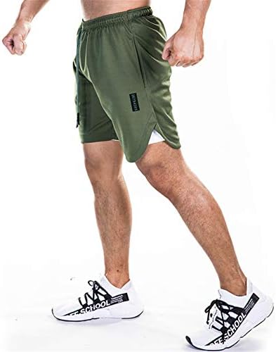 מכנסי ספורט מזדמנים של אנגונגניוול יבש מהיר עם כיסים לאימון אימוני מכנסיים קצרים
