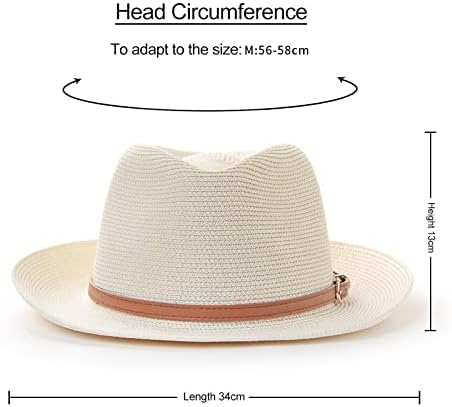 טיאלארט קש פדורה שמש כובע לגברים ונשים רחב ברים קיץ חוף קש חיצוני קובני טרילבי כובע