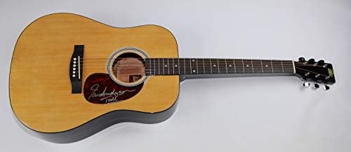 ג ' תרו טול אקוולונג איאן אנדרסון חתם חתום טבעי עץ מלא גודל אקוסטית גיטרה לואה