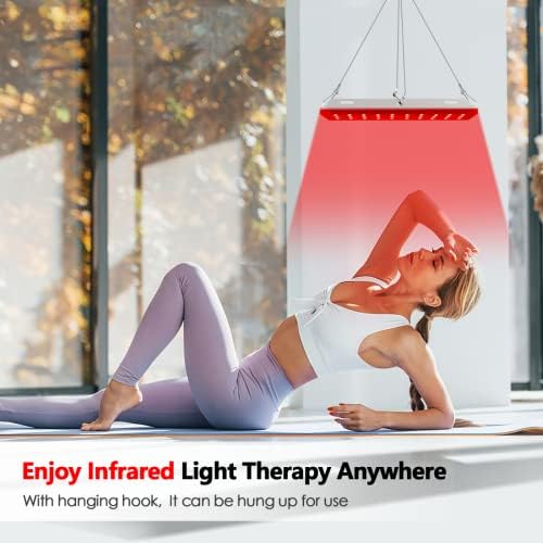 טיפול באור אדום לגוף, LED אדום אינפרא אדום מנורה לטיפול באור עם עמידה 660 ננומטר REDLIGHT & 850NM מכשיר אור אינפרא אדום להקלה על כאבי
