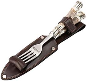סכין ומזלג סט עם צבי ידית מסורתי תוצרת ארגנטינה גאוצ ' ו סכין סטייק סטים