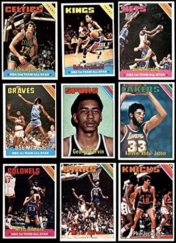 1975-76 Topps כדורסל סט שלם אקס/MT