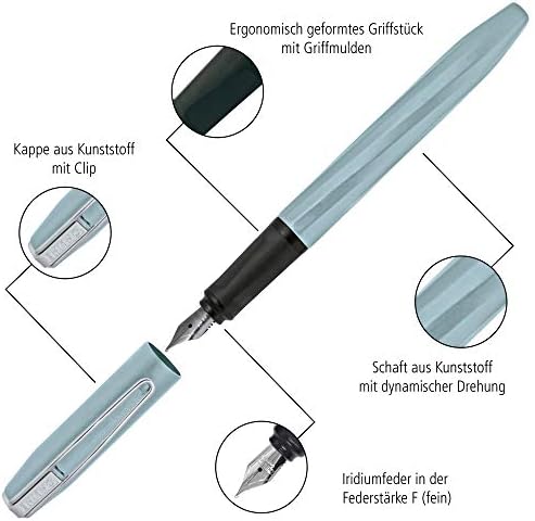 עט מזרקת שיפוע מקוון עם רוחב קו אירידיום