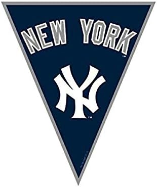 אוסף הבייסבול של ניו יורק ינקי ליגה מייג'ור באנר דגלון, קישוט מפלגה כחול, 12 '