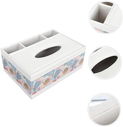 DOITOOL 1PC קופסא עור קופסת רקמות מפיות מתקן למגבת נייר דלפק ביתי מחזיק מגבות נייר רב -פונקציונלי קופסא אמבטיה מפית אמבטיה מארגן רקמות