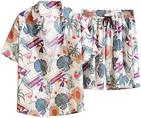 גברים קיץ אופנת פנאי הוואי חוף הים חוף חוף דיגיטלי דפוס תלת מימד פרחוני שרוולים קצרים מכנסיים קצרים