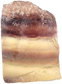 Gemhub טבעי לא מטופל 136.15 CT מוסמך דו-צבעוני פלואוריט קריסטל אבן ריפוי דגימה מחוספסת, אספנות או נפילה ...