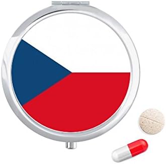 צ ' כיה לאומי דגל אירופה המדינה גלולת מקרה כיס רפואת אחסון תיבת מיכל מתקן