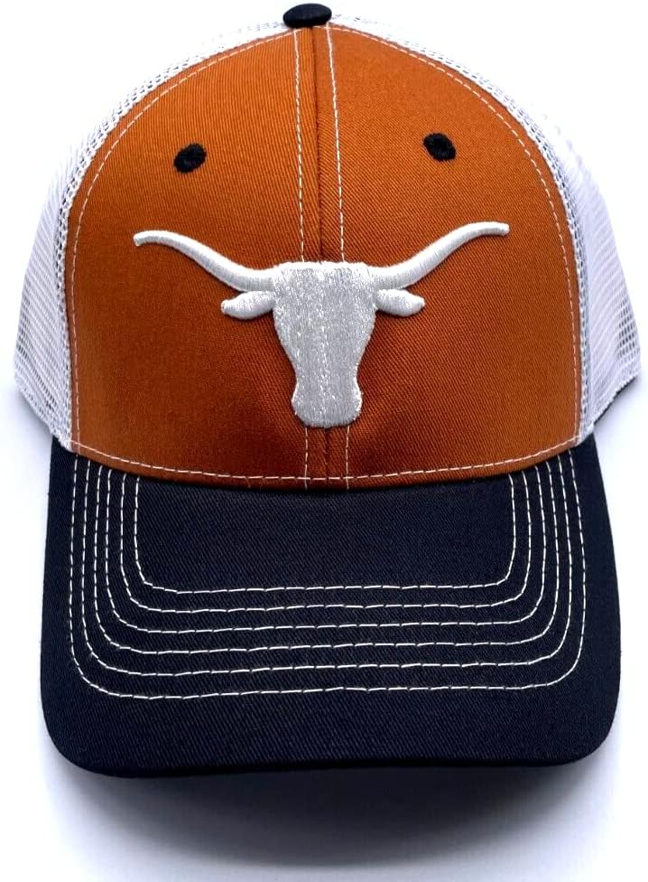 טקסס אוניברסיטת כובע שני טון קלאסי מתכוונן רשת נהג משאית כובע ססגוניות