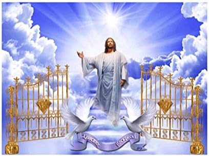 Luwsldirr ציור יהלום 30x40 סמ דת ישוע גן עדן חוצה תפר מלאכה DIY כלים וציור יהלומים מלאים מלאים ואביזרים ערכות לציור יהלומים אמנות