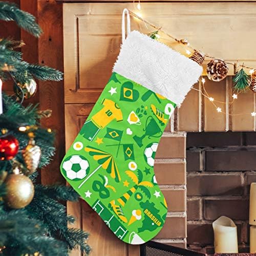Pimilagu Brazil Stockings חג המולד 1 חבילה 17.7 , גרביים תלויים לקישוט חג המולד