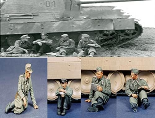 גודמואל 1/35 מלחמת העולם השנייה גרמנית טנק צוות שרף חייל דגם ערכת / אינו מורכב ולא צבוע מיניאטורי ערכת/י. ח-6978