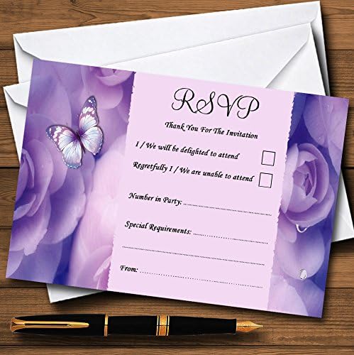 כרטיסי Lilac Lavender Butterfly בהתאמה אישית