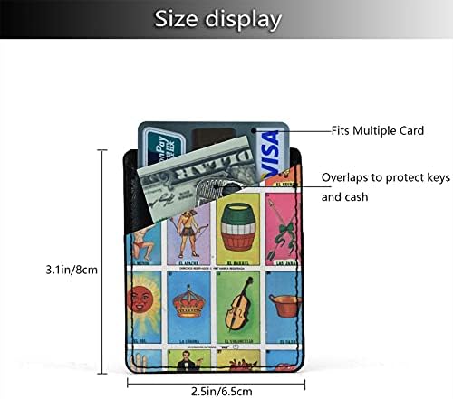 כרטיסי לוטריה מקסיקנית צבעונית כרטיסי טלפון סלולרי שרוולי הפל