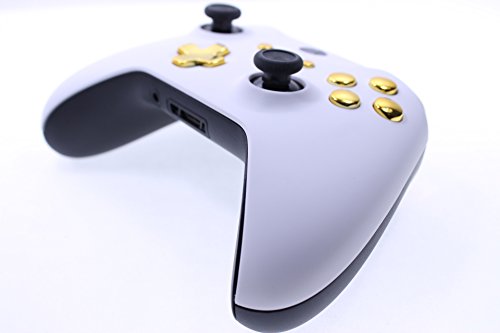 Modfreakz® מעטפת קדמית/כפתור קול קולקציית זהב - זהב לבן ארקטי קטיפה עבור בקרי 1708 דגם Xbox One 1708