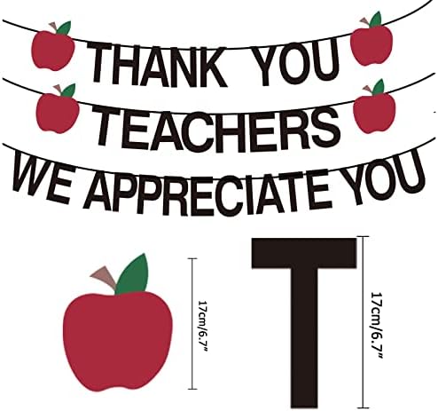תודה לך מורים אנו מעריכים אותך באנר בכיתה מסיבת קישוטים, מורה הערכה שבוע באנר אסיר תודה מורה באנר קישוט