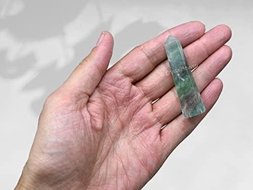 Aashita Creations Multialoorite Crystal מגדל אובליסק נקודת צ'אקרה, ריפוי ואיזון - AAA כיתה מקורית מוסמכת