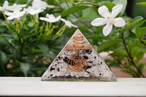 זאיקוס קשת פירמידה אבן ירח - ריפוי קריסטל אורגון פירמידה - ניקוי הילה - אבן חן טבעית - פנג שואי - שגשוג - קריסטלים רייקי - מתנות לנשים